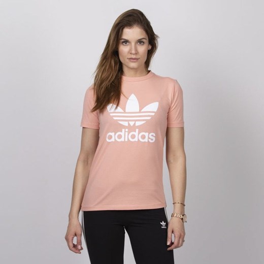 Adidas Originals koszulka damska Trefoil Tee dust pink 32 bludshop.com okazyjna cena