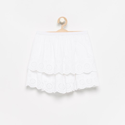 Spódnica dziewczęca biała Reserved bawełniana 