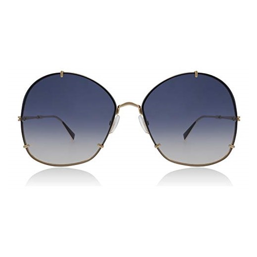 Max Mara okulary przeciwsłoneczne MM Hooks różowe złoto/niebieskie Shaded okulary damskie Max Mara  sprawdź dostępne rozmiary Amazon