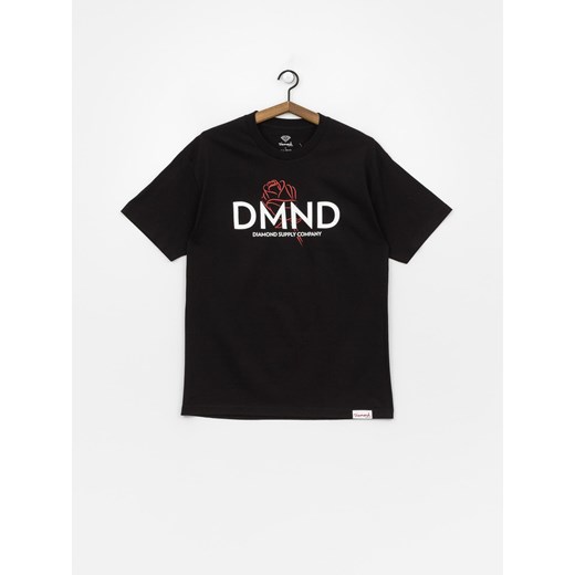 T-shirt męski Diamond Supply Co. z krótkim rękawem z napisami 