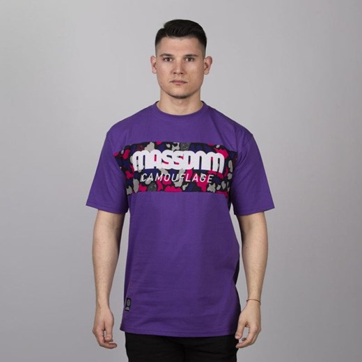 T-shirt męski Mass Denim w stylu młodzieżowym z krótkim rękawem 