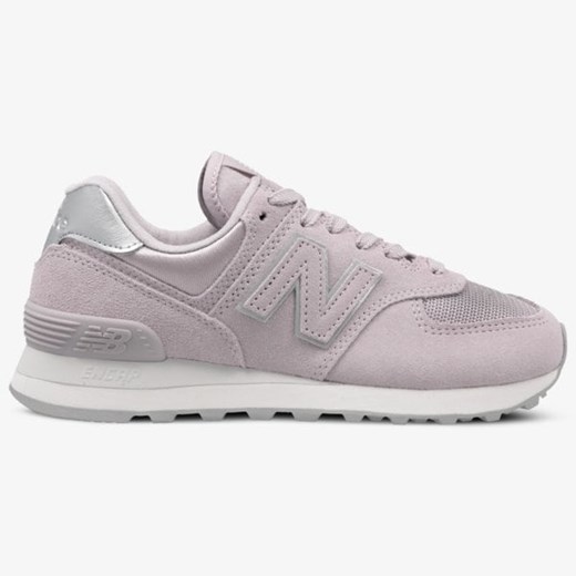 Buty sportowe damskie New Balance do biegania new 575 różowe na koturnie bez wzorów 