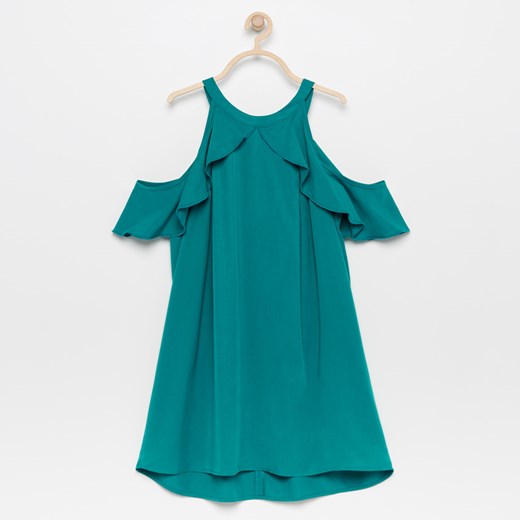 Reserved - Sukienka z lyocellu - Zielony