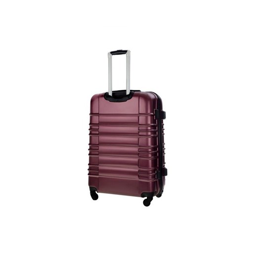 Mała walizka kabinowa ABS 55x37x24cm STL838 metaliczna burgundowa  Solier Luggage uniwersalny Skorzana.com