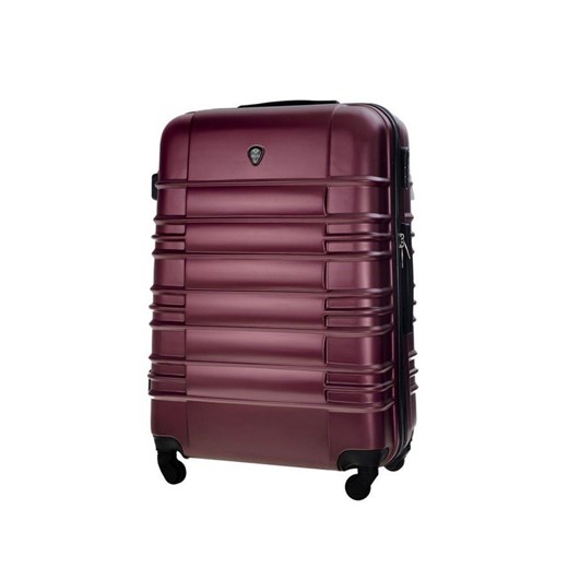 Duża walizka podróżna STL838 burgundowa Solier Luggage  uniwersalny Skorzana.com