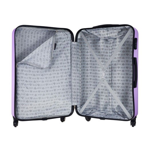 Duża walizka podróżna STL870 fioletowa  Solier Luggage uniwersalny Skorzana.com