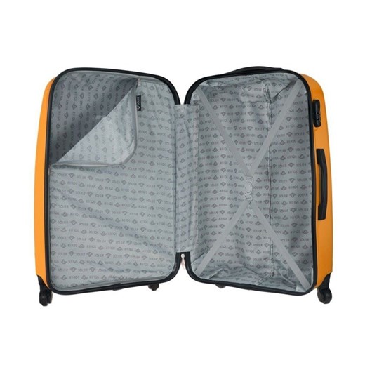 Duża walizka podróżna STL856 pomarańczowa  Solier Luggage uniwersalny Skorzana.com