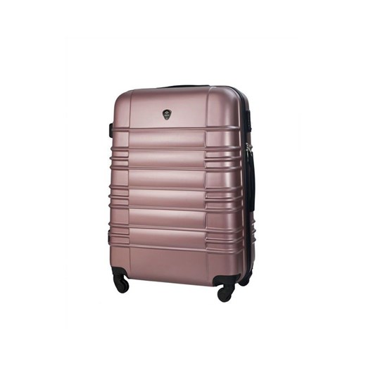 Średnia walizka podróżna stl838 metaliczny róż Solier Luggage  uniwersalny Skorzana.com