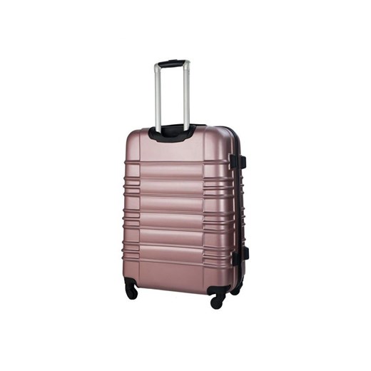 Średnia walizka podróżna stl838 metaliczny róż  Solier Luggage uniwersalny Skorzana.com