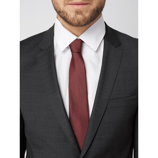Krawat Jake*s czerwony bez wzorów 