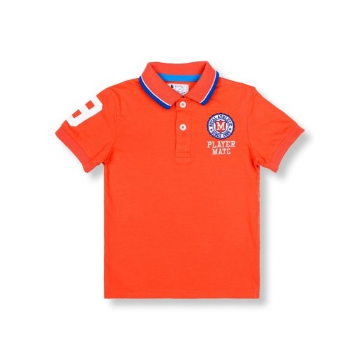 Koszulka dziecięca polo z nadrukiem KS007 - pomarańczowa