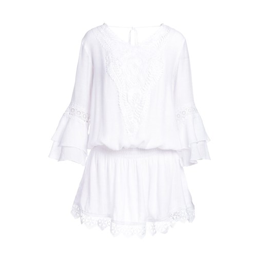 Biała Sukienka Cyclamen Renee  S/M,L/XL Renee odzież