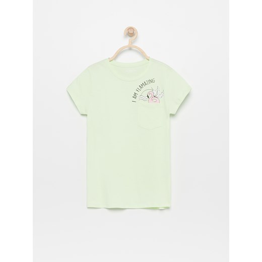 Reserved - T-shirt z kieszonką - Zielony