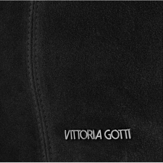 Shopper bag Vittoria Gotti czarna na ramię elegancka 