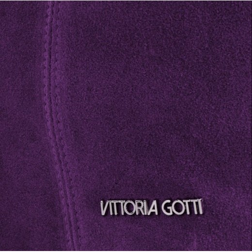 Shopper bag Vittoria Gotti zamszowa elegancka 