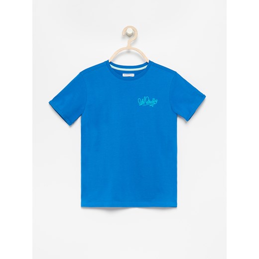 Reserved - T-shirt z nadrukiem na plecach - Niebieski  Reserved 158 