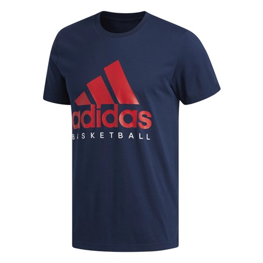 Koszulka sportowa Adidas poliestrowa z napisami 