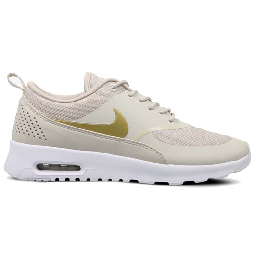 Beżowe buty sportowe damskie Nike do biegania air max thea płaskie 