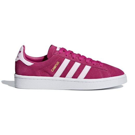 Buty sportowe dziecięce Adidas różowe z zamszu sznurowane 