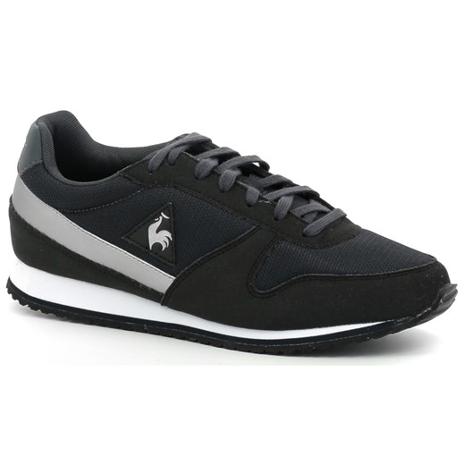 Buty sportowe damskie granatowe Le Coq Sportif eleganckie sznurowane na płaskiej podeszwie na wiosnę bez wzorów 