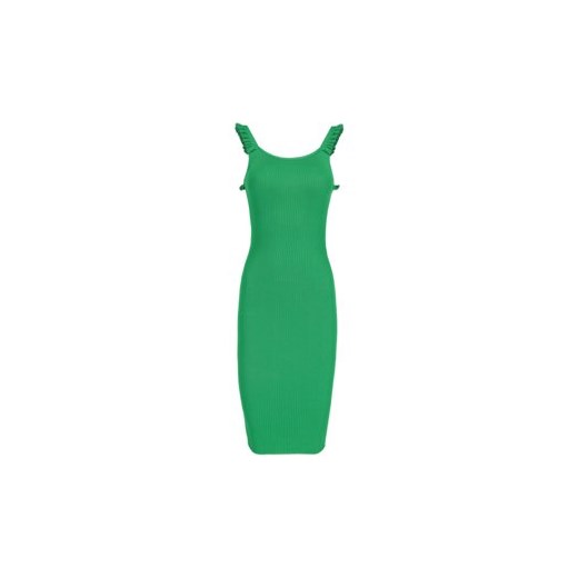 Sukienka Pinko zielona midi bez wzorów bez rękawów 