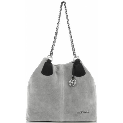 Shopper bag Vittoria Gotti duża na ramię bez dodatków 