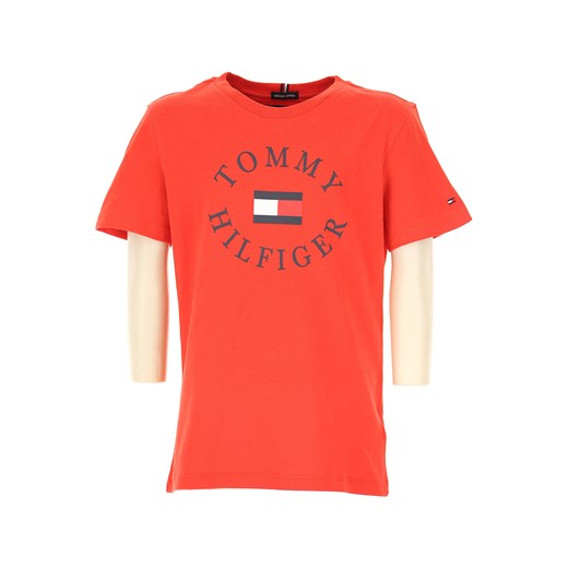 Tommy Hilfiger t-shirt chłopięce z krótkimi rękawami bawełniany 