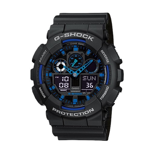 Zegarek męski Casio G-Shock GA-100-1A2ER czarny