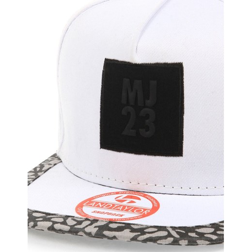 Czapka męska snapback biała HX0214