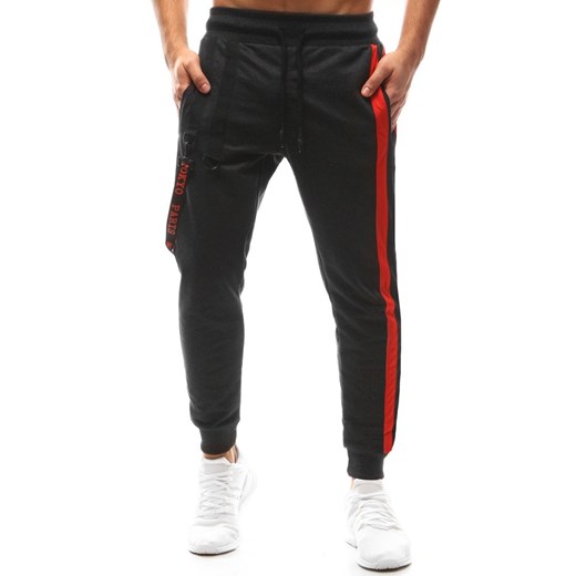Spodnie męskie joggery antracytowe (ux1139)
