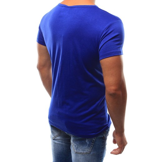T-shirt męski niebieski Dstreet RX2577