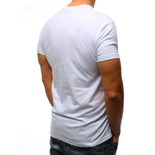 Biały t-shirt męski Dstreet 