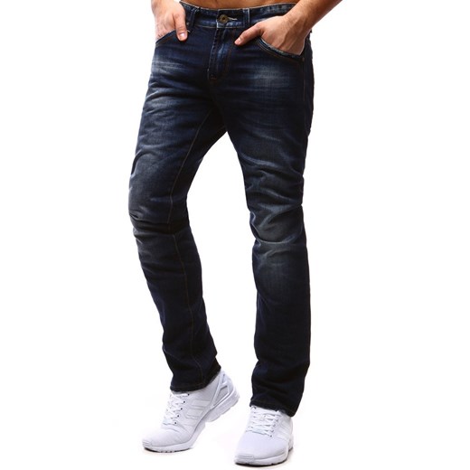 Spodnie jeansowe męskie niebieskie UX1187