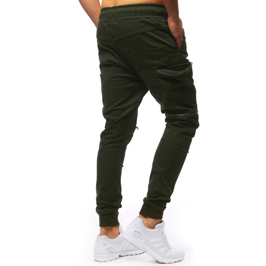 Spodnie męskie joggery zielone (ux1253)