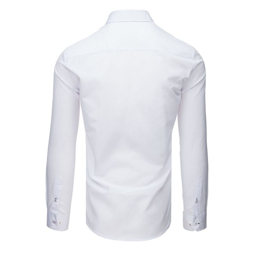 Koszula męska Dstreet elegancka z poliestru biała 