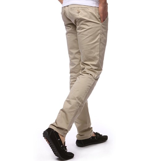 Spodnie męskie chinos beżowe UX1257