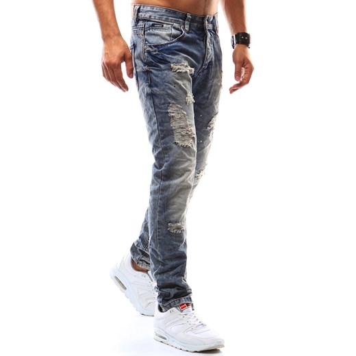 Spodnie jeansowe męskie niebieskie UX0934