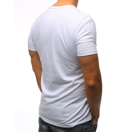 T-shirt męski Dstreet biały młodzieżowy 