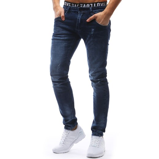 Spodnie jeansowe męskie niebieskie UX1205