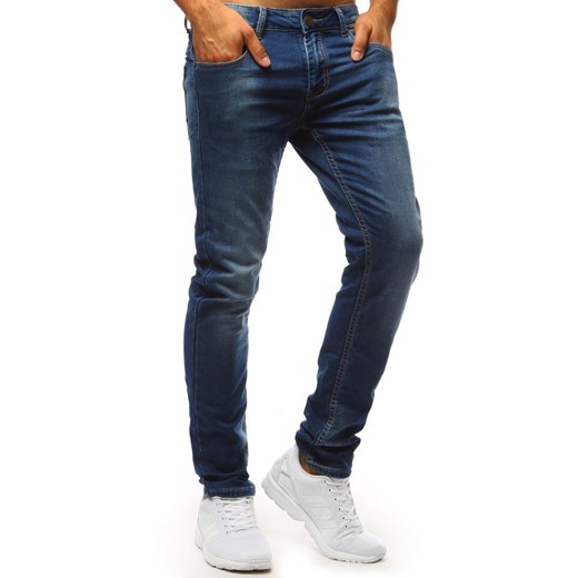 Spodnie jeansowe męskie niebieskie UX1342