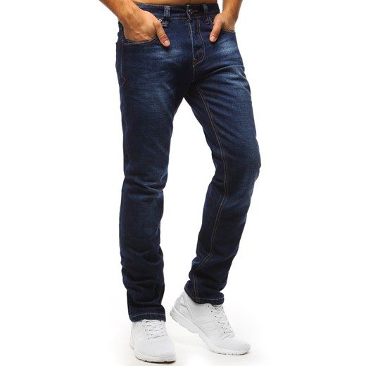Spodnie jeansowe męskie niebieskie UX1357