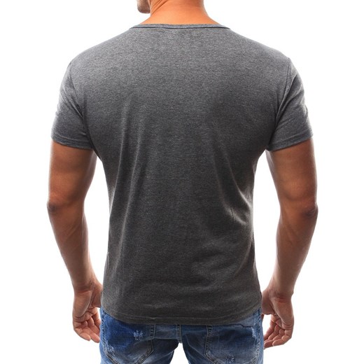 T-shirt męski antracytowy (rx2582)