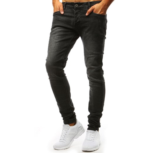 Spodnie jeansowe męskie czarne (ux1350)