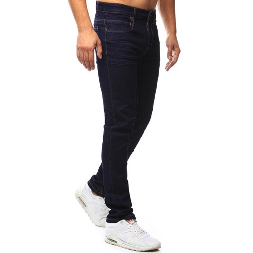 Spodnie jeansowe męskie granatowe (ux1044)