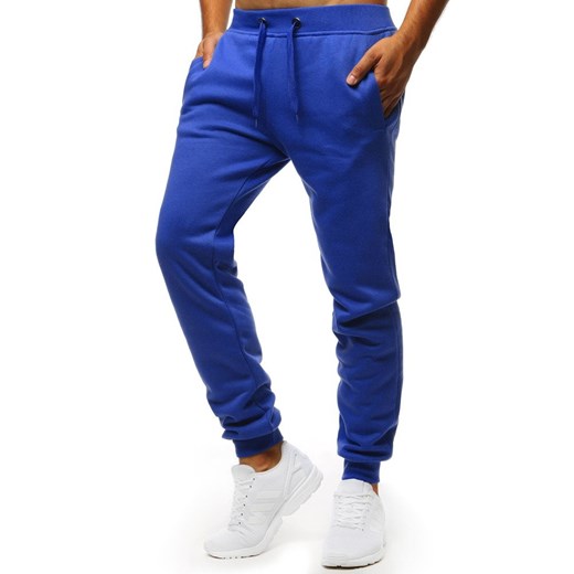 Spodnie męskie dresowe niebieskie (ux1295)