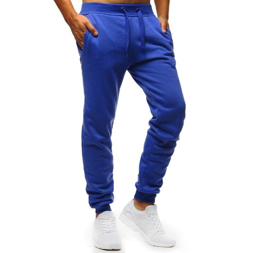 Spodnie męskie dresowe niebieskie (ux1295)