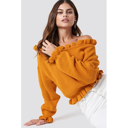 Sweter damski pomarańczowa Glamorous 