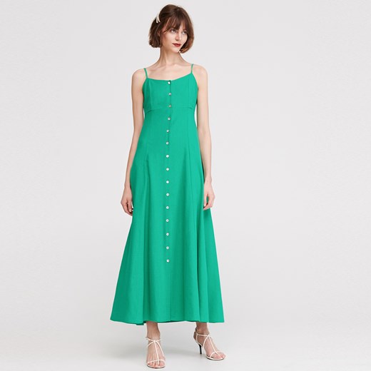 Zielona sukienka Reserved maxi 