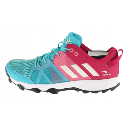 Buty sportowe damskie Adidas dla biegaczy wielokolorowe wiązane gładkie płaskie 