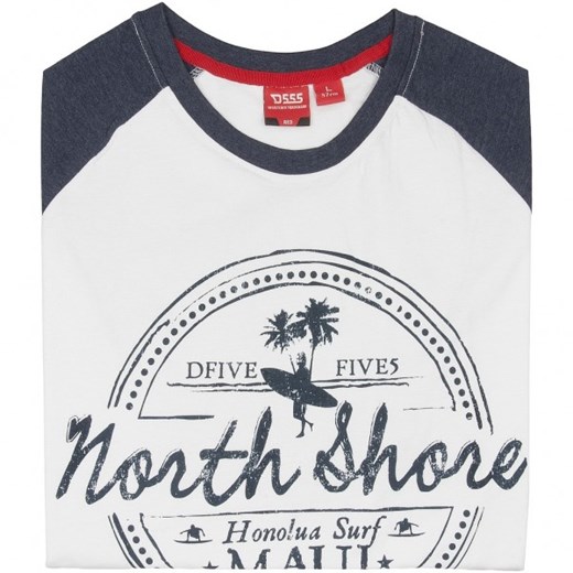 T-Shirt D555 JAYSON North Shore - biała D555  S mensklep